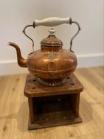 Antieke koperen ketel op stoof, Antiek en Kunst, Ophalen, Koper