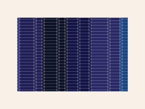 Moooi Carpets ZigZag blauw bij TheReSales, Huis en Inrichting, Stoffering | Tapijten en Kleden, Zo goed als nieuw, 200 cm of meer