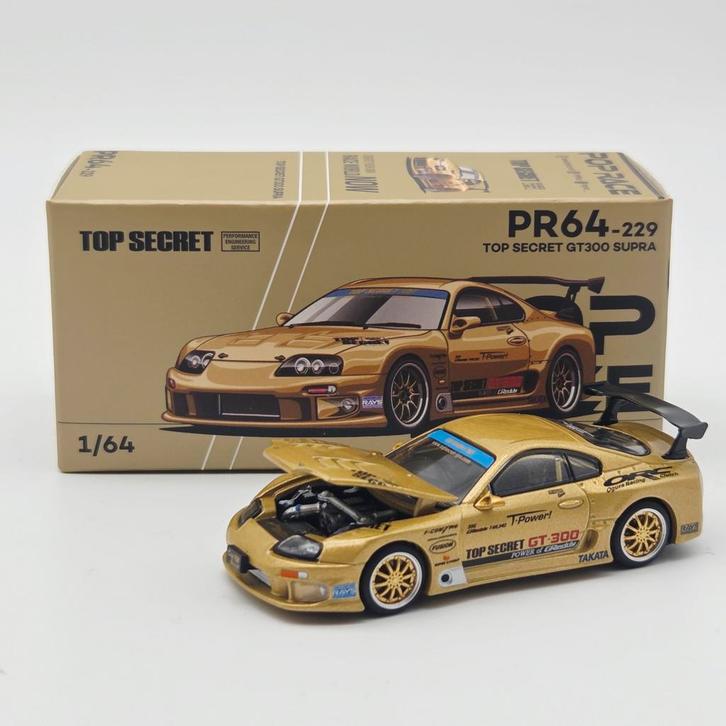 Pop Race Top Secret Supra GT300 1/64, Hobby en Vrije tijd, Modelauto's | Overige schalen, Nieuw, Auto, Ophalen of Verzenden