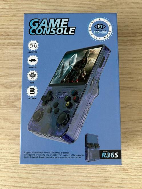 R36S - 128GB Game Console + 15000 games zwart, Spelcomputers en Games, Spelcomputers | Overige, Zo goed als nieuw, Ophalen of Verzenden