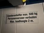 Goederenlift - Max. 500kg, Ophalen of Verzenden