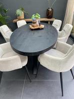 Mango tafel ovaal - zwart - 210 en 240 cm, 200 cm of meer, Nieuw, Ophalen, Vijf personen of meer
