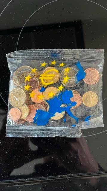 Euromunten zakje Europa