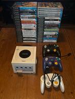 Nintendo GameCube • 44 games • 3 controllers • pearl white, Spelcomputers en Games, Ophalen, Wit, Met games, Zo goed als nieuw