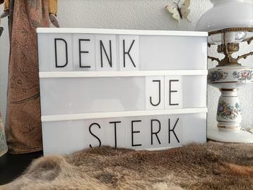lightbox letter lichtbakje incl. letters en symbolen beschikbaar voor biedingen