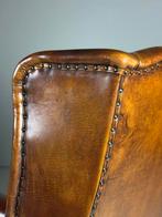 Fauteuil schapenleer wingback klassiek, Huis en Inrichting, Fauteuils, Ophalen, Zo goed als nieuw, 75 tot 100 cm