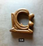 Massief houten design beeld teak hout Br20H20cm, Antiek en Kunst, Kunst | Beelden en Houtsnijwerken, Ophalen of Verzenden