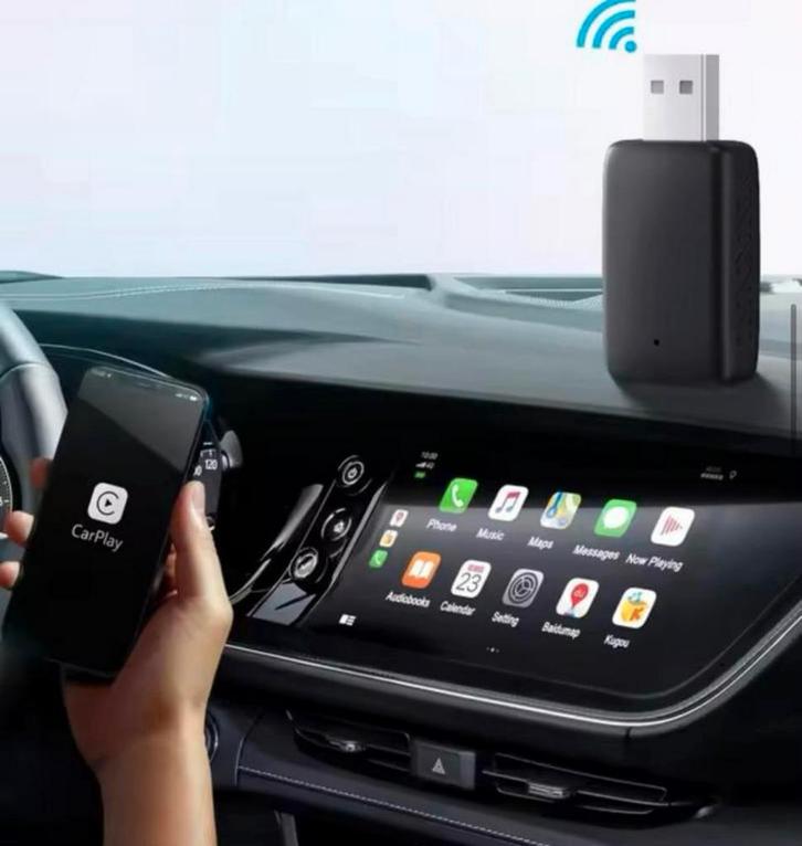 Apple/Samsung USB Carplay Adapter, Auto diversen, Autoradio's, Nieuw, Ophalen