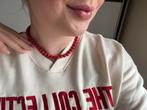 Rode kralenketting, Verstelbaar, Verzenden, Nieuw, Rood
