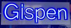 Gispen Neon Reclame, Verzamelen, Merken en Reclamevoorwerpen, Ophalen, Zo goed als nieuw, Lichtbak of (neon) lamp