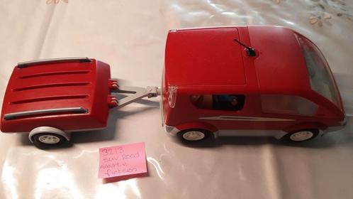 3213 gezinsauto met kleine aanhanger, Kinderen en Baby's, Speelgoed | Playmobil, Zo goed als nieuw, Complete set, Ophalen of Verzenden