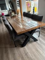 Mangohout/industriele tafel, Ophalen, Gebruikt, Industriele/mango, 50 tot 100 cm