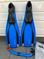Duikset Mares flippers maat 40/41 en snorkel, Watersport en Boten, Duiken, Ophalen of Verzenden, Zo goed als nieuw, Zwem- of Duikvliezen
