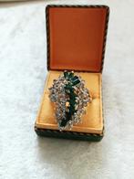Mooie Goud Doublé Ring met Swarovski Kristallen, Sieraden, Tassen en Uiterlijk, Antieke sieraden, Verzenden, Overige materialen