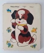 Vintage houten puppy puzzel Fisher Price nr 556 70s, Ophalen of Verzenden, Gebruikt, Speelset