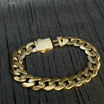 14k gouden armband cuban schakel italy, Ophalen of Verzenden, Nieuw, Goud