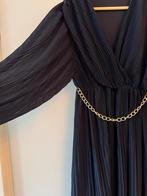 Donker blauw jurk lang, Kleding | Dames, Jumpsuits, Ophalen, Zo goed als nieuw, Blauw