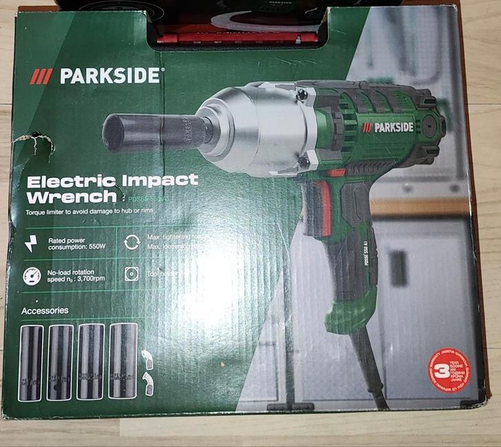 Slagmoersleutel Parkside 230V Nieuw, Auto diversen, Autogereedschap, Nieuw, Ophalen of Verzenden