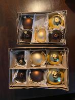 Bruine en goudkleurige kerstballen, Diversen, Kerst, Ophalen, Gebruikt
