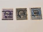 3 Oude USA Precancels Begin 20e Eeuw, Postzegels en Munten, Postzegels | Amerika, Ophalen of Verzenden, Noord-Amerika