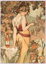 Grote 50x70cm Kunst Poster ALPHONSE MUCHA Art Nouveau ., Antiek en Kunst, Kunst | Litho's en Zeefdrukken, Ophalen of Verzenden