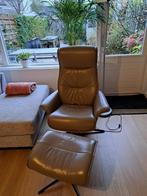 Relaxfauteuil design, Ophalen, Minder dan 75 cm, Leer, Zo goed als nieuw