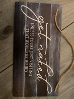 Grappig badkamer bordje, Ophalen of Verzenden, Zo goed als nieuw