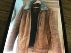 Lederen heren jas, Kleding | Heren, Jassen | Winter, Ophalen, Zo goed als nieuw, Overige maten, Bruin