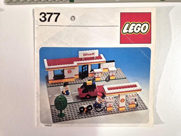 LEGO 377 Shell Service Station | COMPLEET, Kinderen en Baby's, Speelgoed | Duplo en Lego, Gebruikt, Lego, Complete set, Ophalen of Verzenden