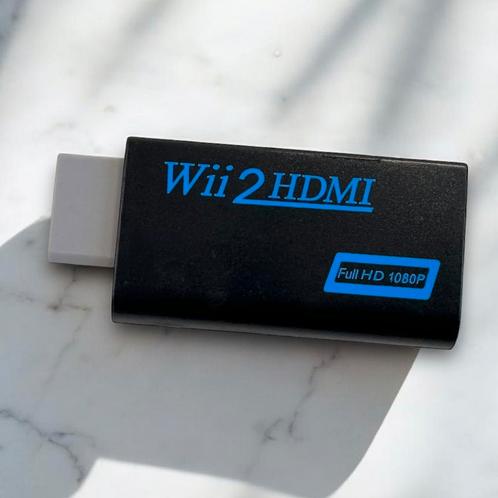 Wii to HDMI | Nieuwe adaptor zwart | 1080P, Spelcomputers en Games, Spelcomputers | Nintendo Wii, Nieuw, Zonder controller, Ophalen of Verzenden