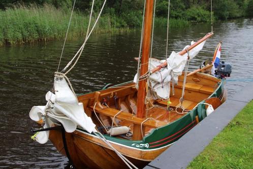 Tjotter zeilboot met trailer, Watersport en Boten, Platbodems, Gebruikt, Tot 6 meter, Hout, Benzine, Ophalen