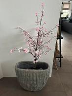 Vaas grijs, Huis en Inrichting, Woonaccessoires | Kunstplanten en Kunstbloemen, Ophalen, Zo goed als nieuw