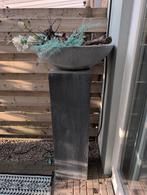 Schaal op pilaar. Bloembak op pilaar, Tuin en Terras, Ophalen, Gebruikt, Minder dan 60 cm, Rond