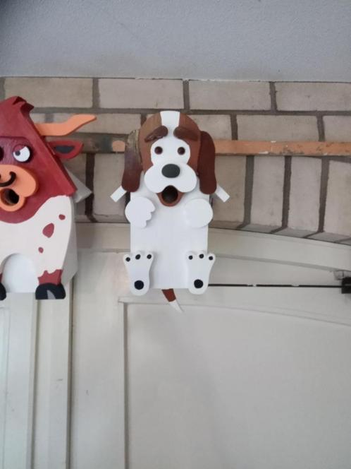 Vogelhuis vorm hond, Tuin en Terras, Vogelhuisjes en Vogelbaden, Nieuw, Ophalen of Verzenden