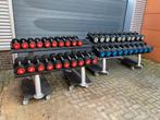 Hammer Strength Dumbells 2kg t/m 50kg + 3x Dumbells rek, Sport en Fitness, Fitnessmaterialen, Gebruikt, Dumbbell, Ophalen