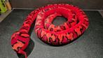 Slang, lange knuffel, rood/oranje, 240cm. 5B14, Tweedehands verkoop, Tweedehands verkoop, Gebruikt, Overige typen