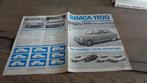 Folder  SIMCA 1100  ,  1971, Verzenden, Gelezen, Overige merken