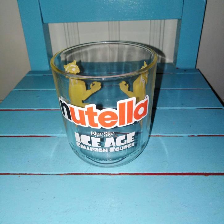 Nutella glazen 9 stuks zie omschrijving, Verzamelen, Glas en Borrelglaasjes, Gebruikt, Overige typen, Ophalen