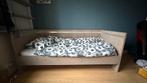 Steigerhouten bed met lattenbodem, Ophalen, Gebruikt, 90 cm, Eenpersoons