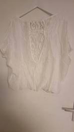 Ibiza top wit maat m, Ophalen of Verzenden, Zo goed als nieuw, Wit, Zonder mouw