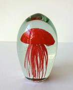 Glazen object helder met kwal in de kleur rood 3429-g, Ophalen of Verzenden