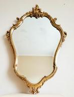 Prachtige grote vintage barok gouden facet geslepen spiegel!, Antiek en Kunst, Antiek | Spiegels, Ophalen, Rechthoekig, Minder dan 50 cm