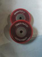 Rode Crossmaxx 25KG olympische bumperplates rood., Ophalen, Halterschijven, Benen, Gebruikt