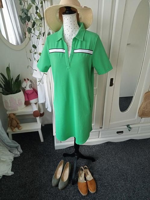 Zoso " Jurk maat L ", Kleding | Dames, Jurken, Zo goed als nieuw, Maat 38/40 (M), Groen, Onder de knie, Ophalen of Verzenden