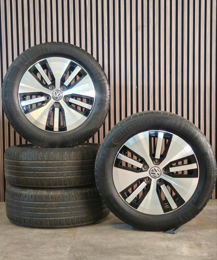 Nette 16" Orig Volkswagen Golf GTE Velgen +Zomerbanden 5x112, Auto-onderdelen, Banden en Velgen, Banden en Velgen, Zomerbanden