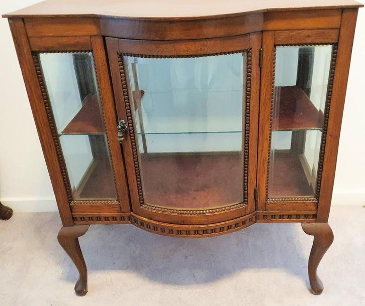 Theekastje Jugendstil met facet geslepen glas, Antiek en Kunst, Antiek | Overige Antiek, Ophalen