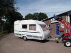 Beyerland 400 DV Vitesse Trein zit/ Dwars bed/ Voortent, Caravans en Kamperen, Caravans, Bedrijf, Treinzit, 4 tot 5 meter, Tot en met 4