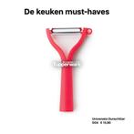 Nieuw! Tupperware Universele Dunschiller rood schilmes mesje, Nieuw, Ophalen of Verzenden