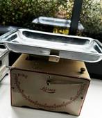 Mooie vintage en werkende weegschaal merk Lyssex, Antiek en Kunst, Antiek | Keukenbenodigdheden, Ophalen of Verzenden