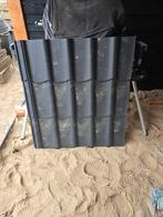 Metalen dakpanplaten zwart, teab, Doe-het-zelf en Verbouw, Dakpannen en Dakbedekking, Ophalen
